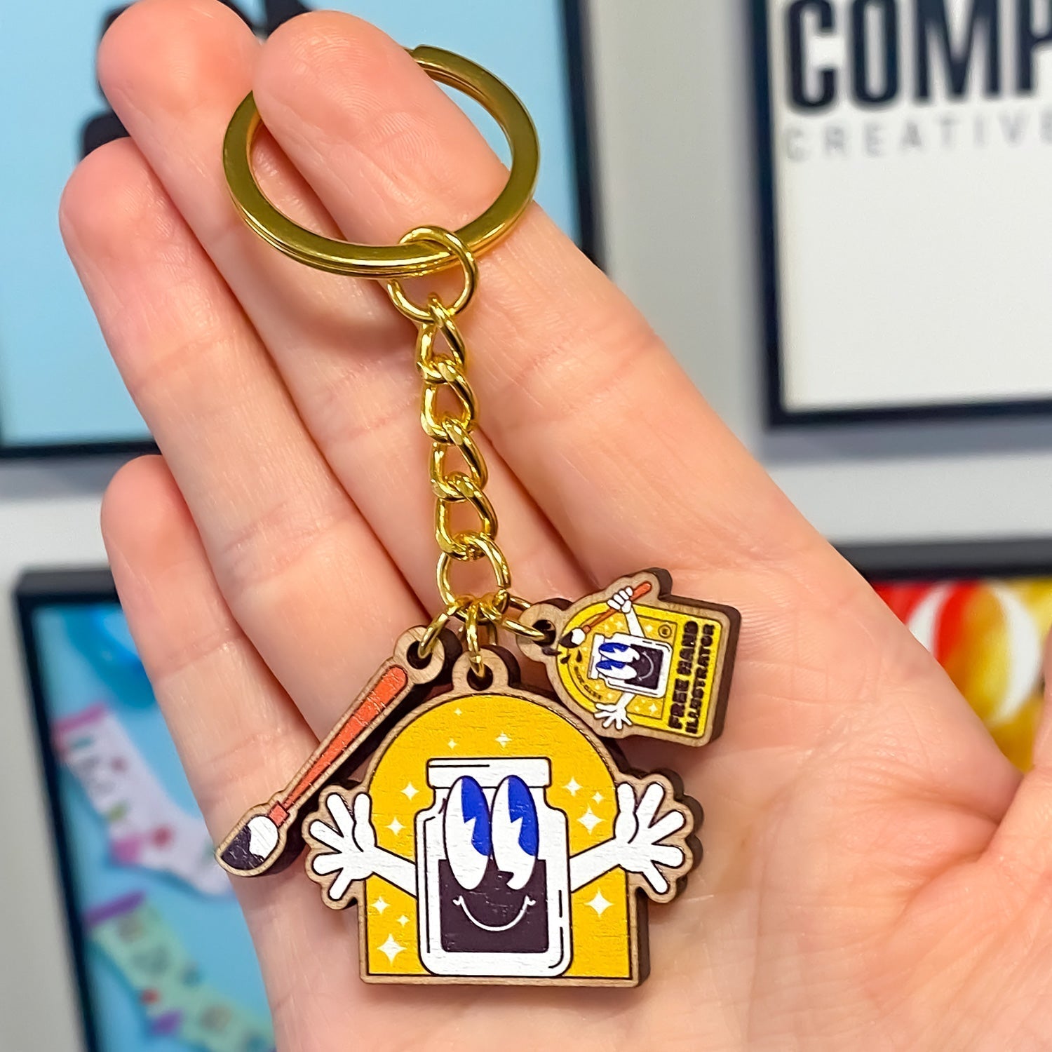 Wood Keychains | Zap! Creatives | Quantity 10