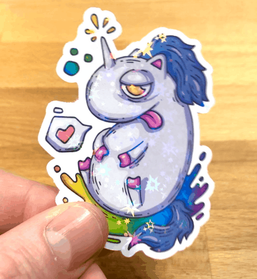 Zap! Creatives Holographic Stickers Custom Printed Stickers