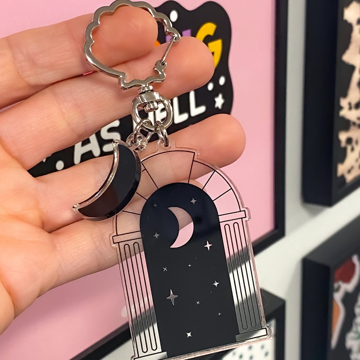 Clear Acrylic Keychains Zap! Creatives Promotional Keyrings