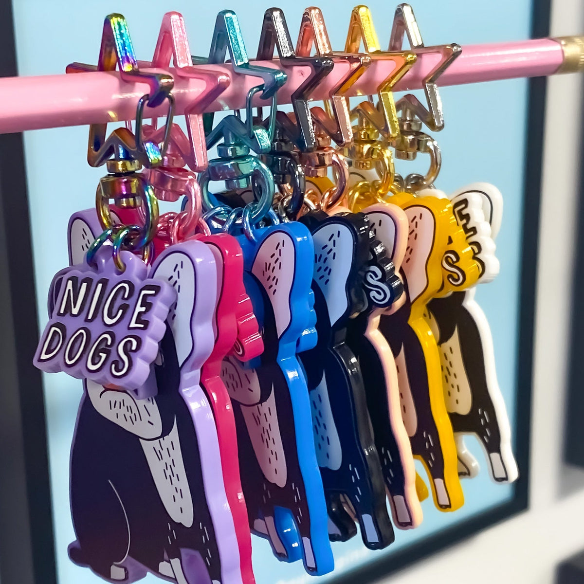 Zap! Creatives Coloured Acrylic Keychains