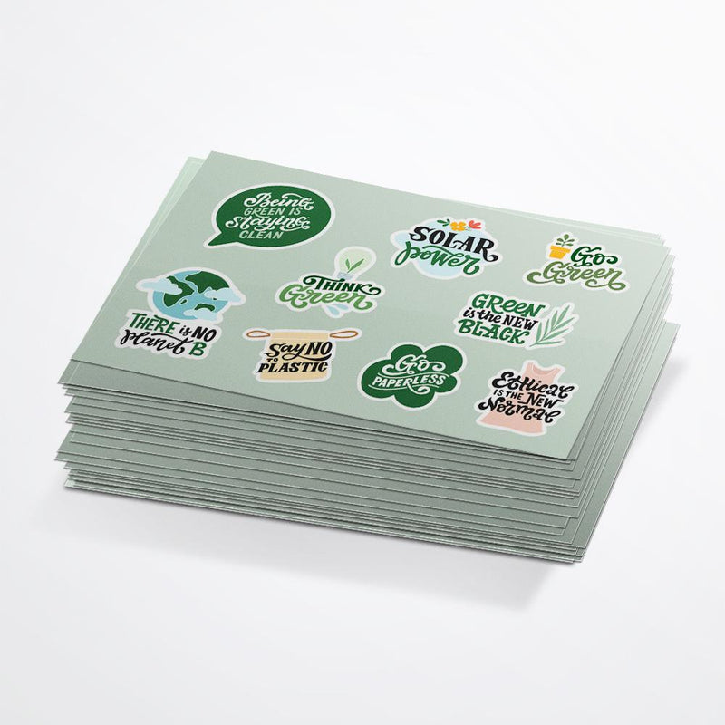 Eco Paper Sticker Sheets, Zap! Creatives