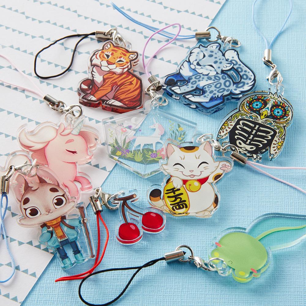 Double Layered Clear Acrylic Charms, Zap Creatives