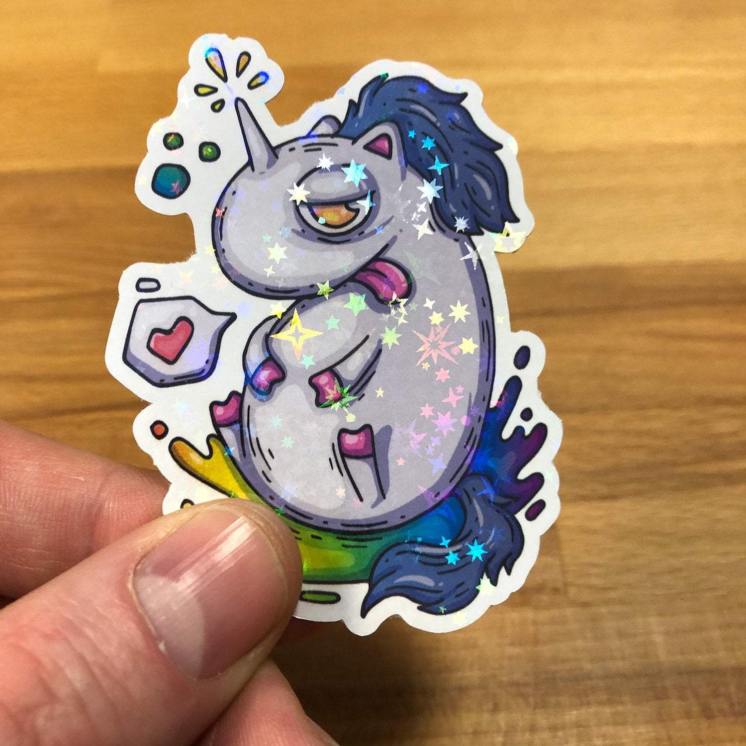 Aesthetic Holographic Anime Girl Sticker 💜✨ : r/stickers