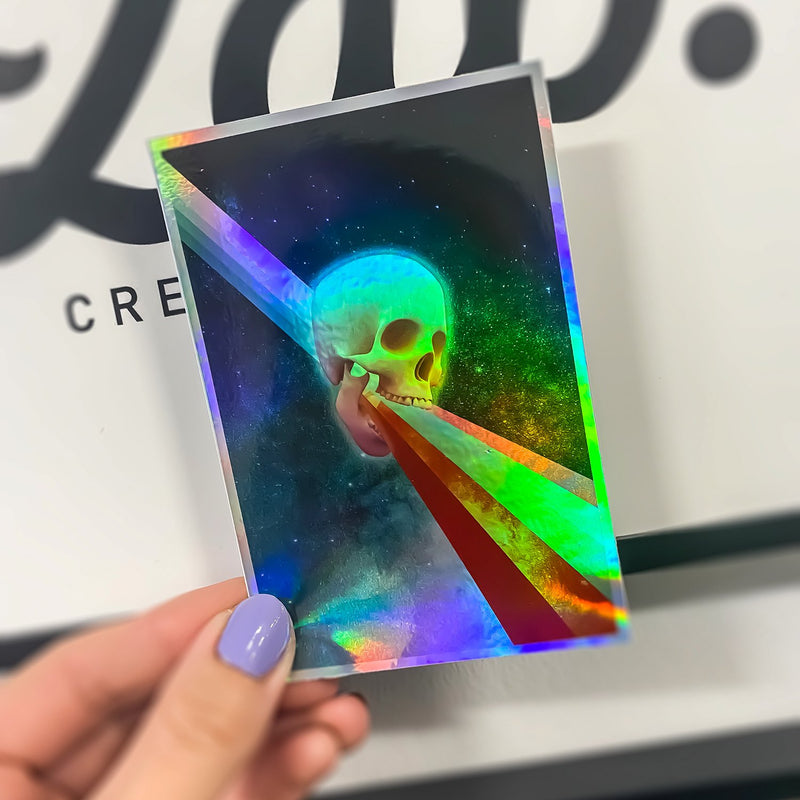 I Think There's Been a Glitch holographic sticker – MangoIllustrated