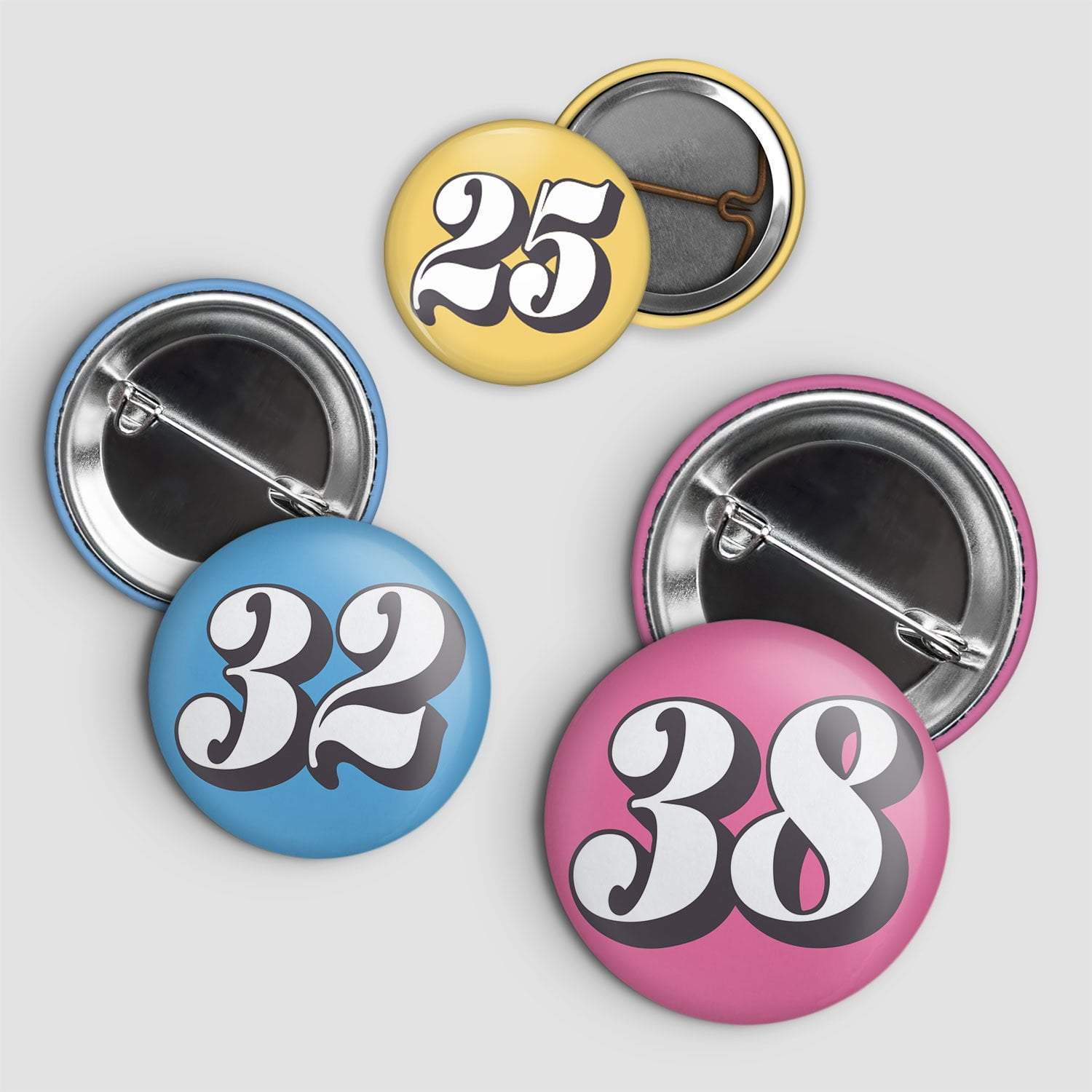 Buy Customized Round Pin Metal Button Badges Online - Dot Badges