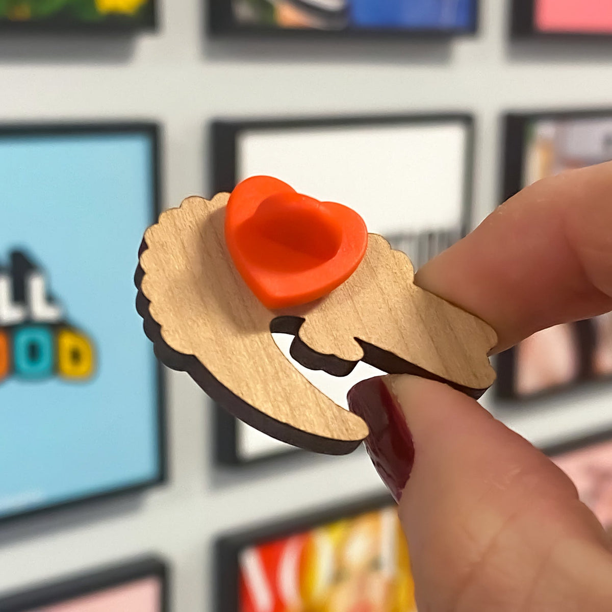 Zap! Creatives Wooden Pin Badges